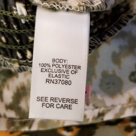 Cato EST 1946 22/24W Dress Maxi Ikat Smocked Top Whimsical Cottagecore Gremlin - Picture 9 of 11